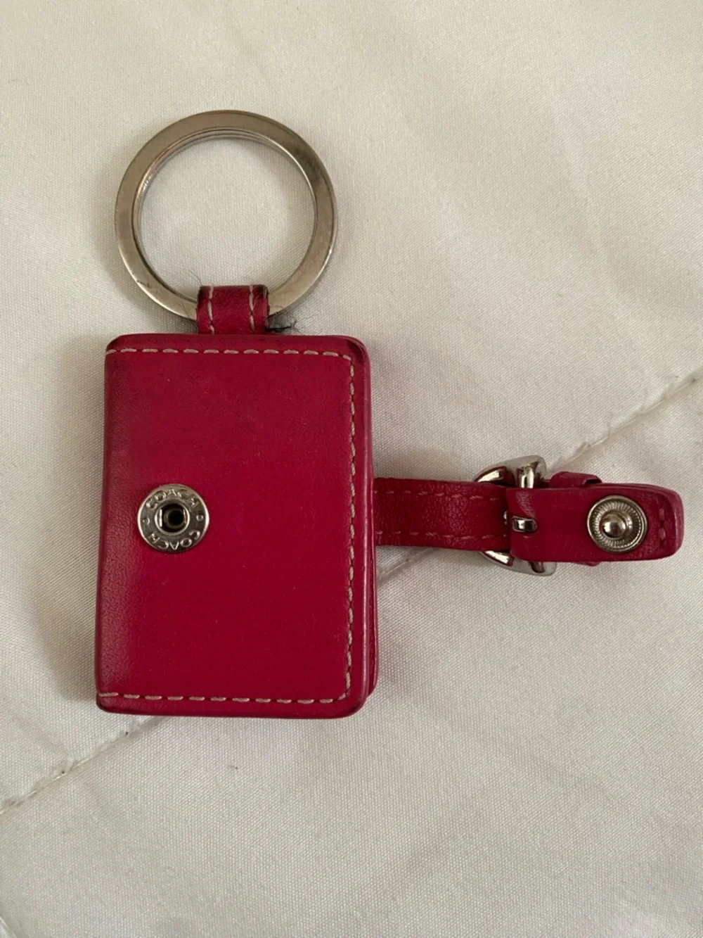 RARE pink leather Coach photo keychain!! - Picture 5 of 10